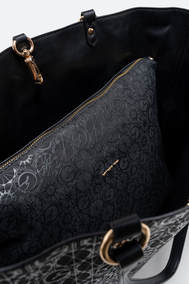 Tote bag reversibile Teodosia Casual Grande Nero