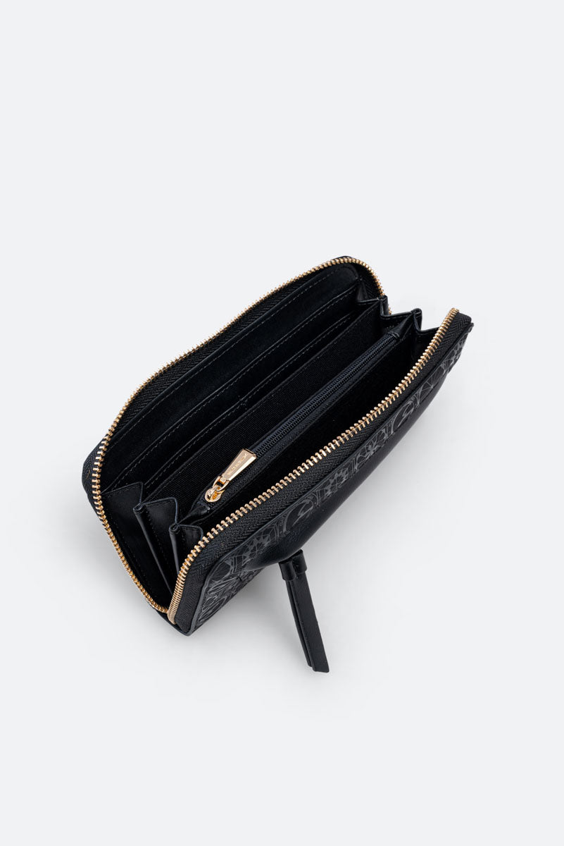 Portafoglio con zip Teodosia Casual Nero