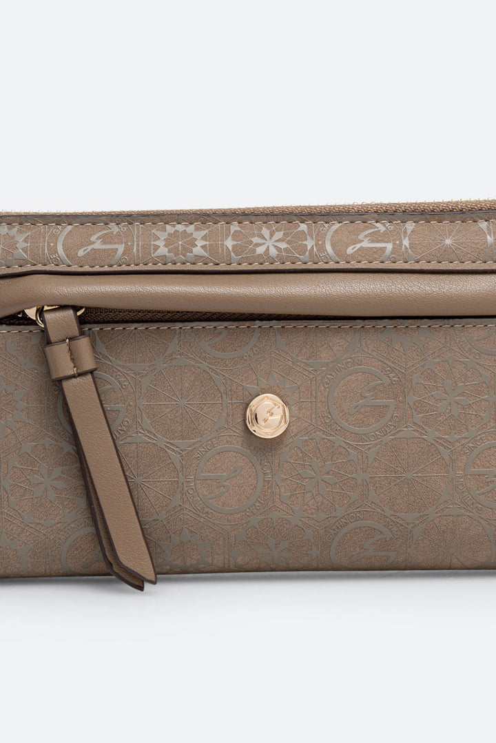 Portafoglio con zip Teodosia Casual Tortora