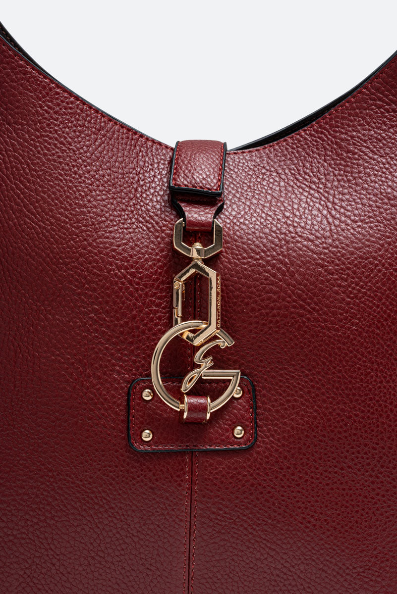 Hobo Lauren in pelle sintetica Rosso