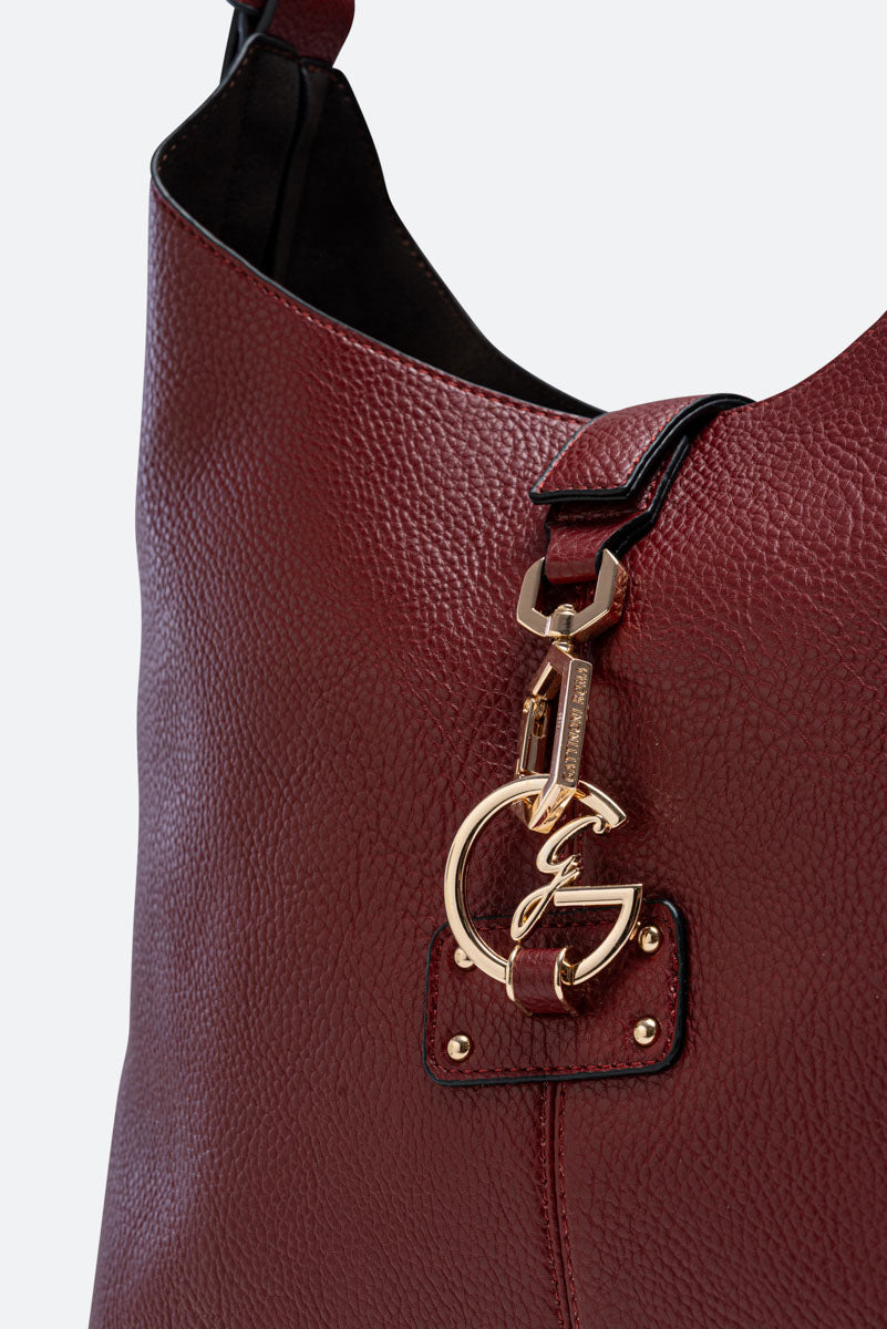 Hobo Lauren in pelle sintetica Rosso