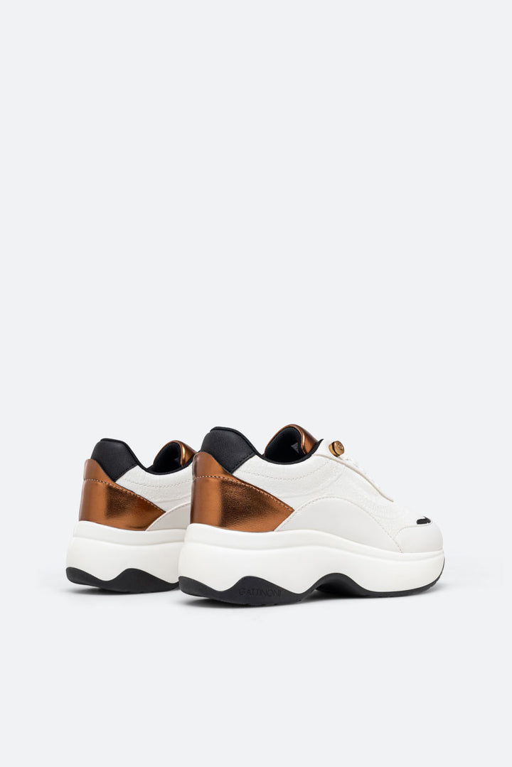 Sneaker New Dafne PU laminato Bianco