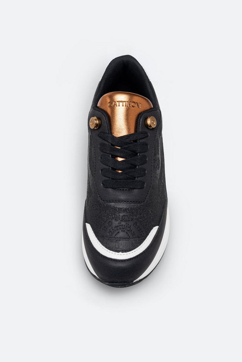 Sneaker New Dafne PU laminato Nero