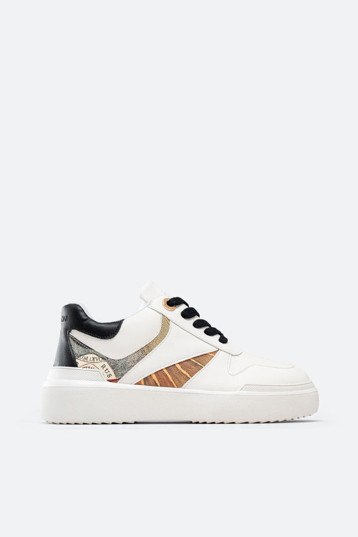 Leon Sneaker Calf PU/Planetarium White/Black/Classic