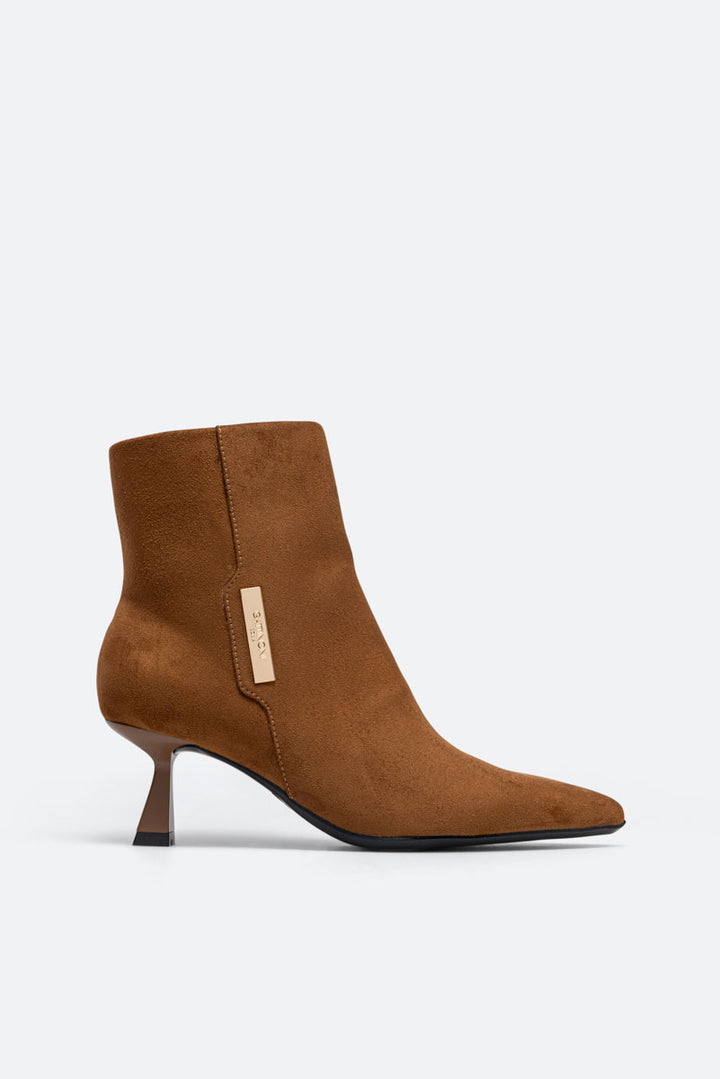 Tronchetto Emily Marrone Suede PU