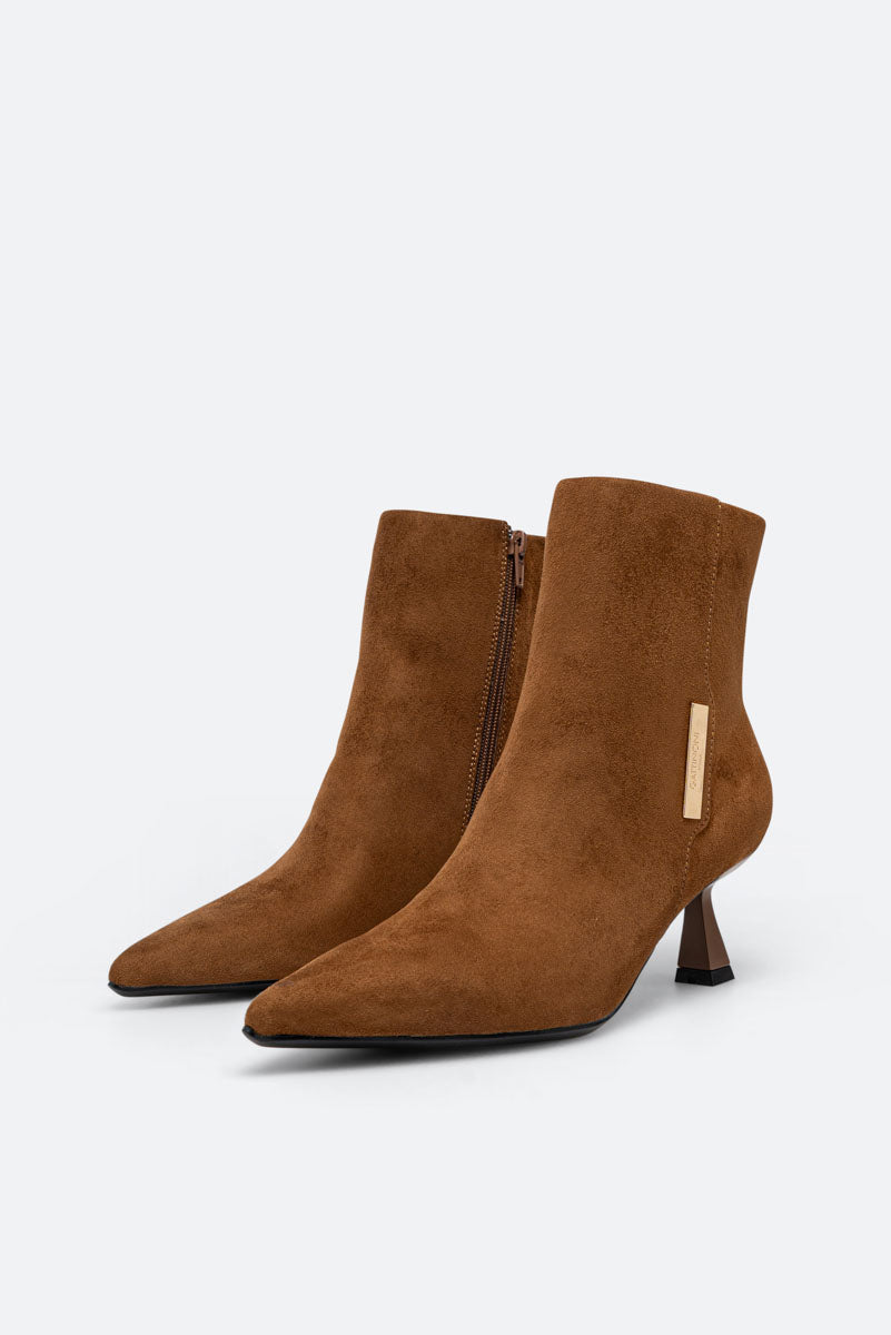 Tronchetto Emily Marrone Suede PU
