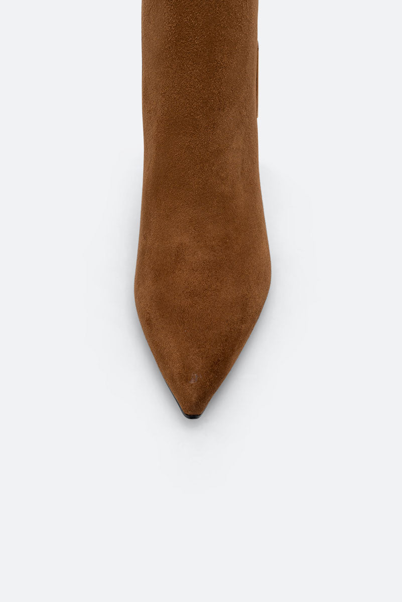 Tronchetto Emily Marrone Suede PU