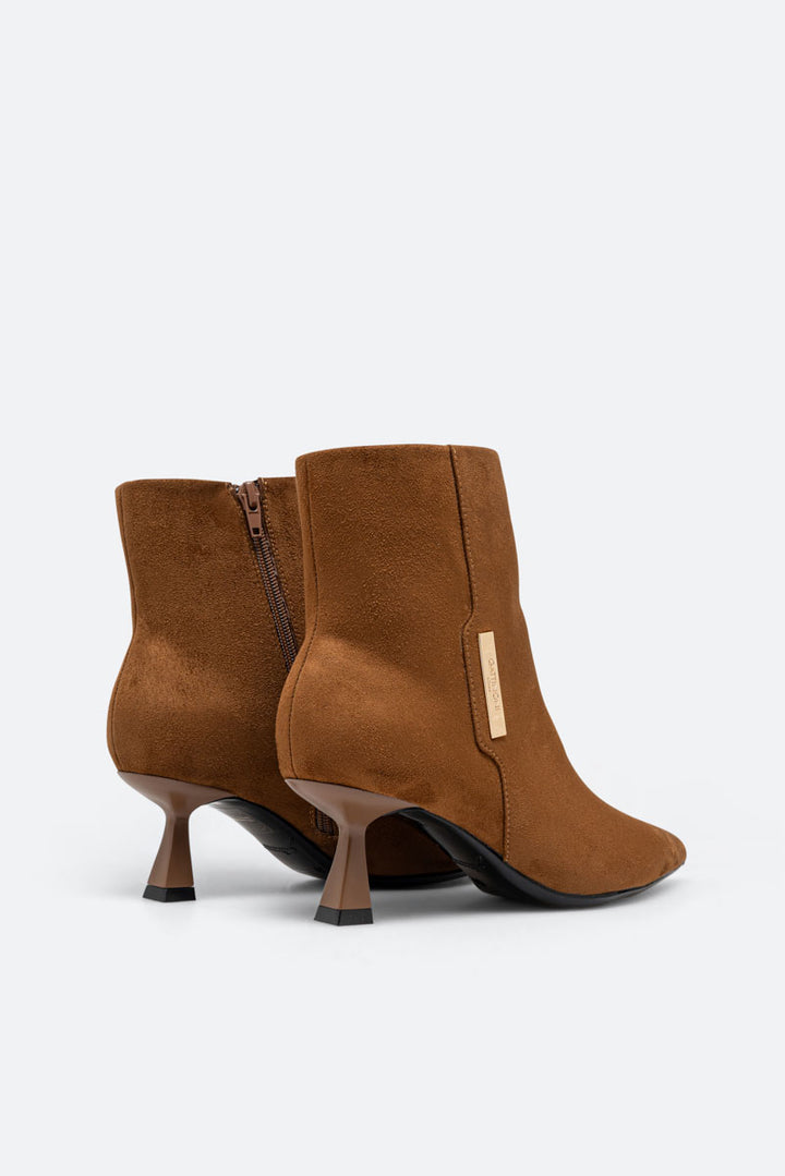 Tronchetto Emily Marrone Suede PU