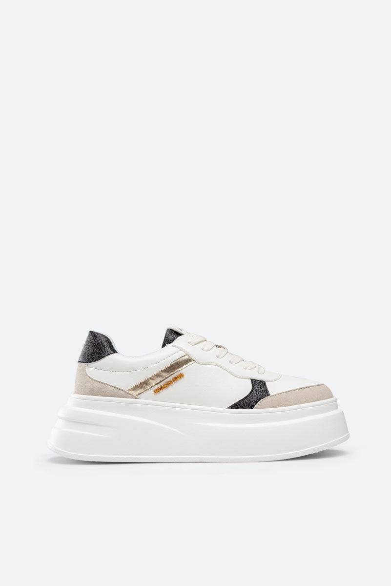 Floyd Sneaker Calf PU/PVC Teodosia White/Mono Black