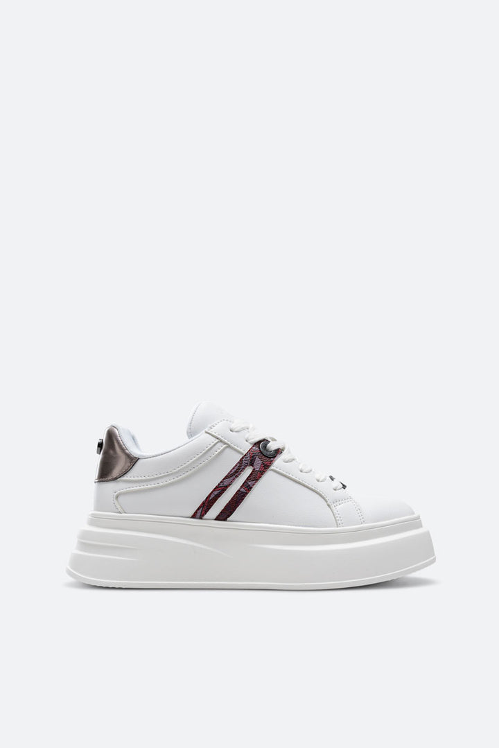 Floyd Sneaker Tumb.Calf PU/Teodosia White/Melograno