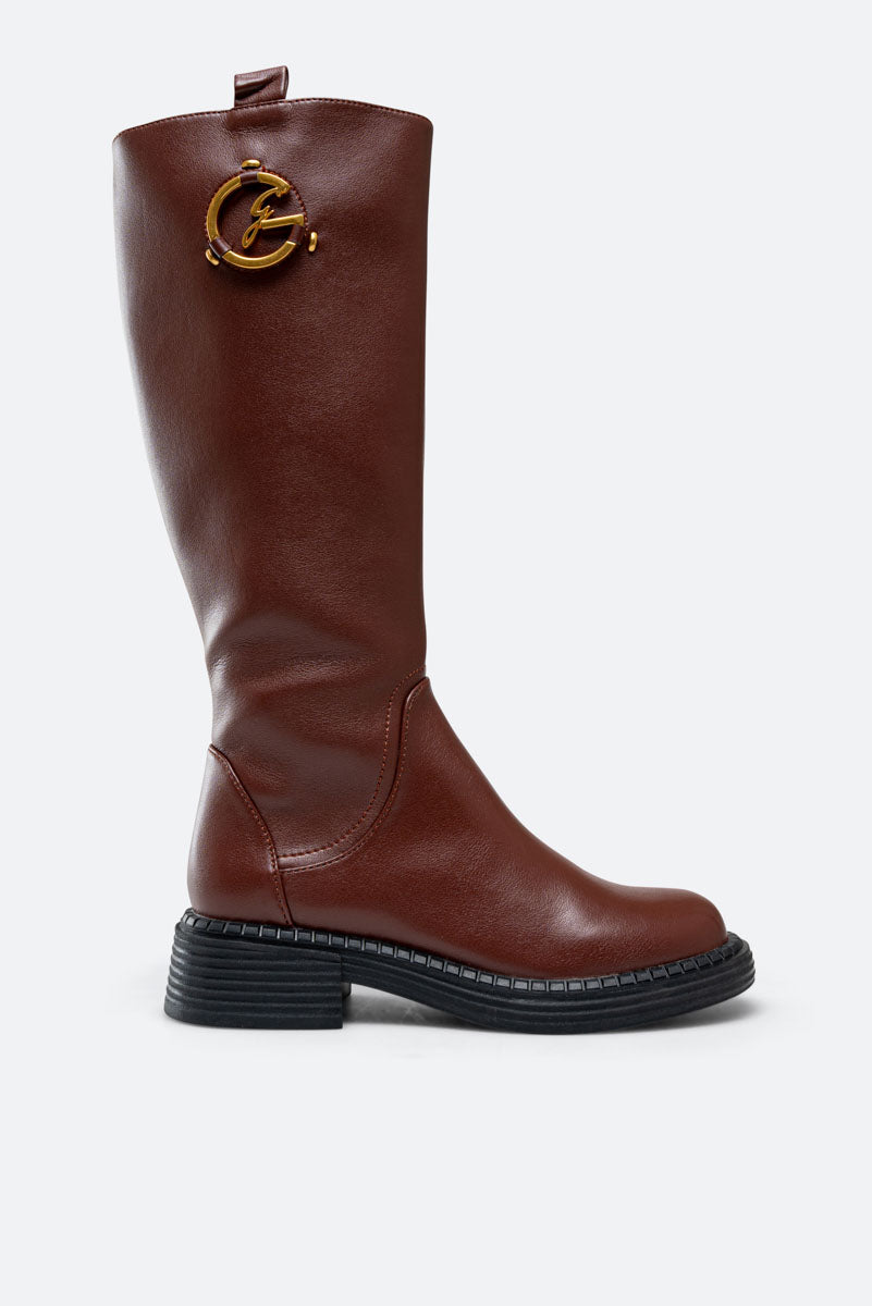 Lancaster Boot Calf PU Bordeaux