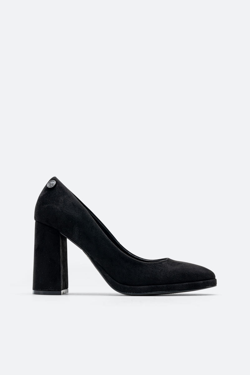 Mercy Decolleté Suede PU Black