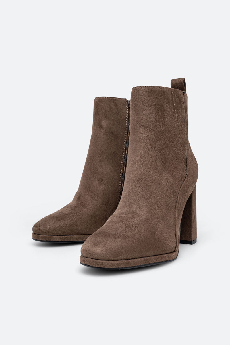 Stivaletto Mercy Suede PU Tortora