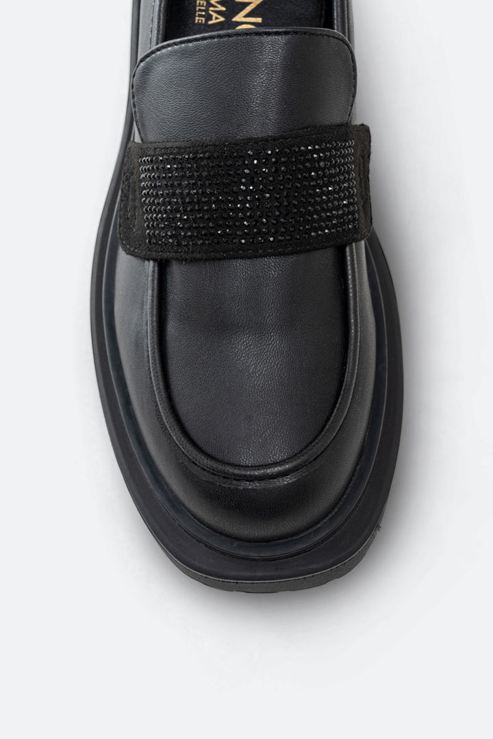 Ramsey Loafer Calf PU Black/strass