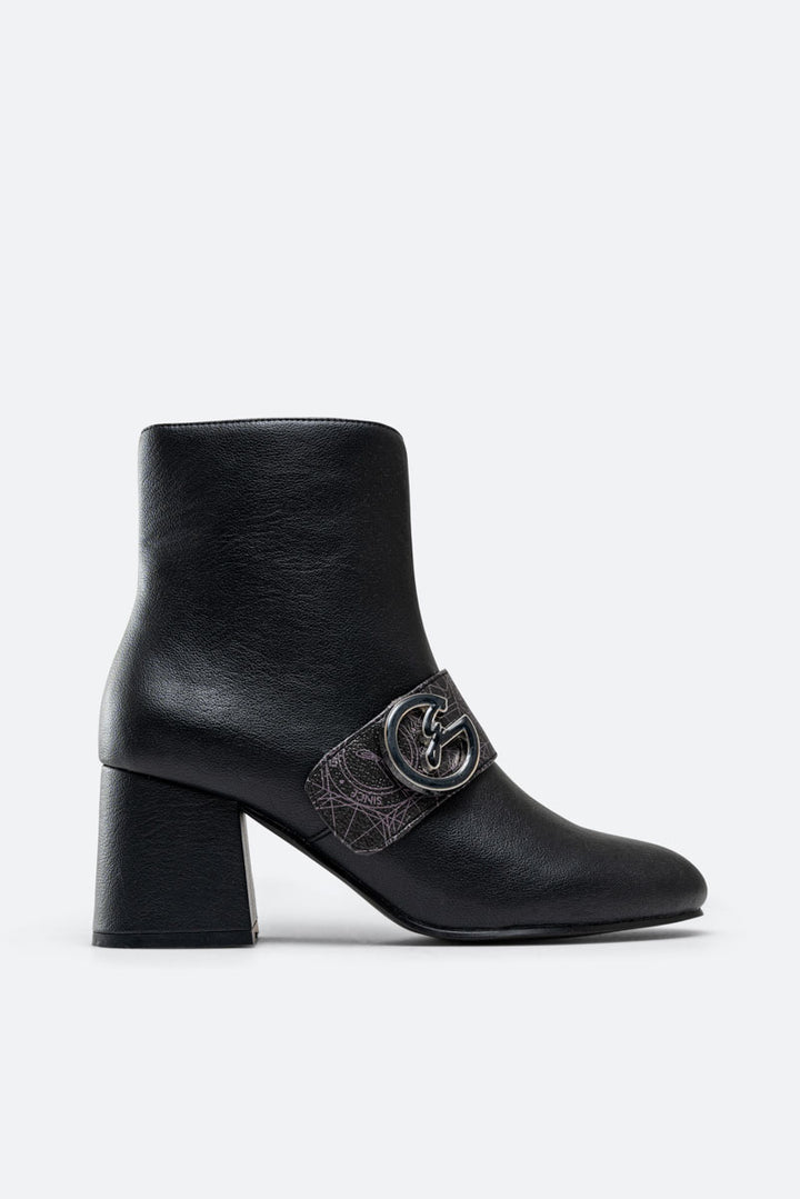 Sidney Ankle Boot Calf PU/PVC Teodosia Black/Mono Bl