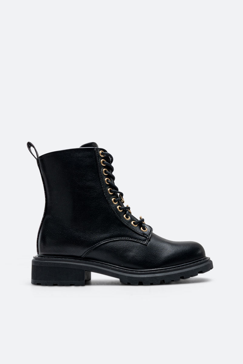 Talbot Ankle Boot Grain Calf PU/Teodosia Black/Mono Black