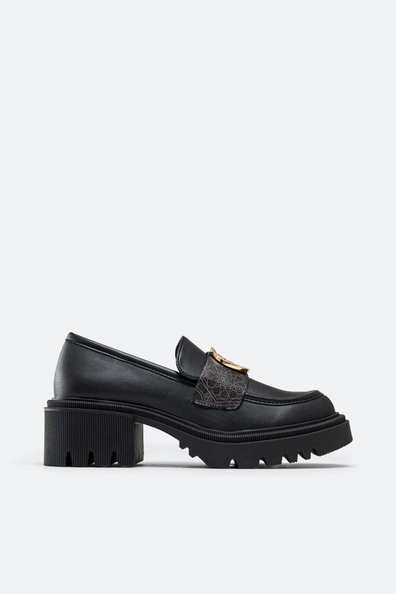 Taylor Loafer Calf PU/PVC Teodosia Black/Mono Black