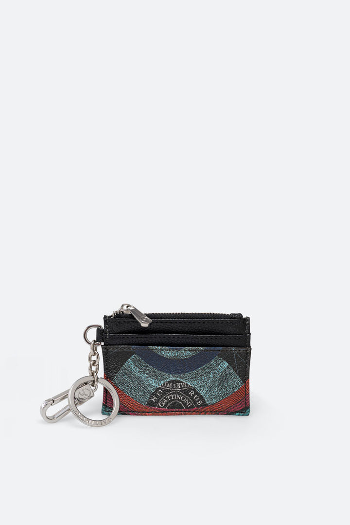 Portacarte con portachiavi Planetarium Black