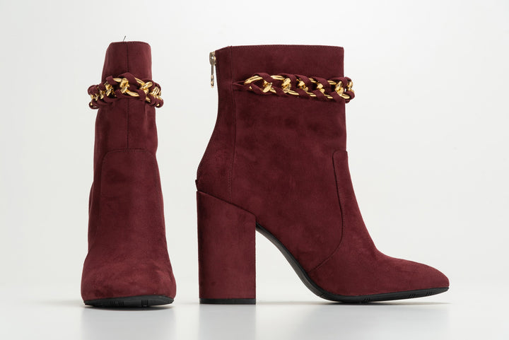 Dora Burgundy ankle boot