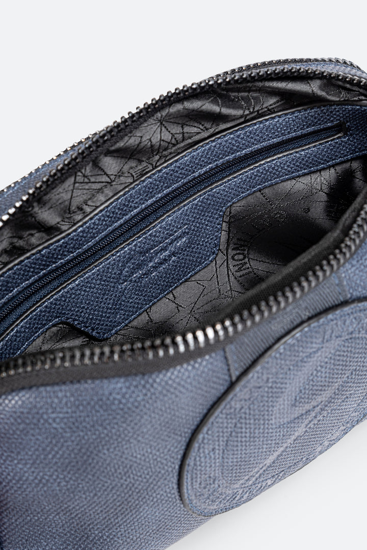 Beauty Tristan Texture con Logo in Rilievo colore Blu