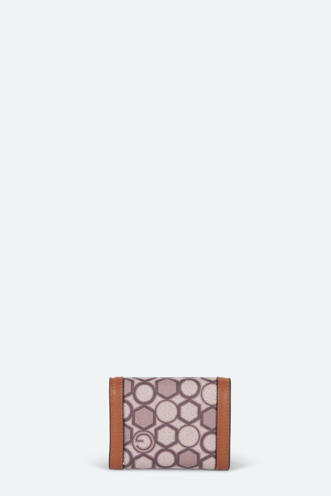 Portafogli con Flap Stamp Teometric colore Marrone