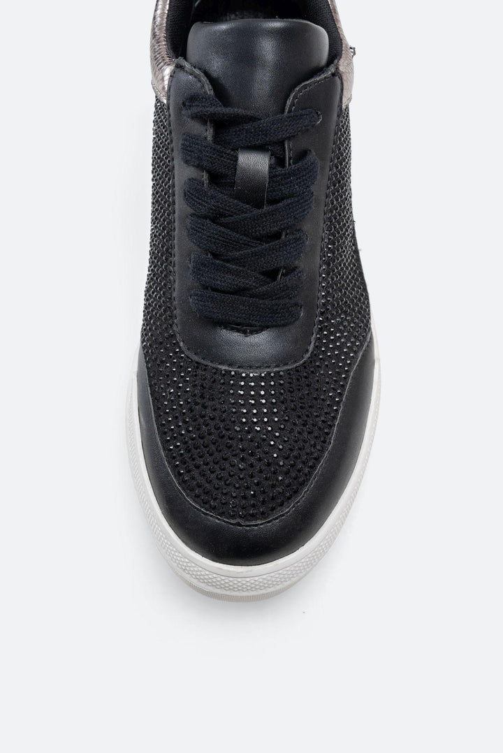 Sneaker Leon in microfibra e similpelle colore nero