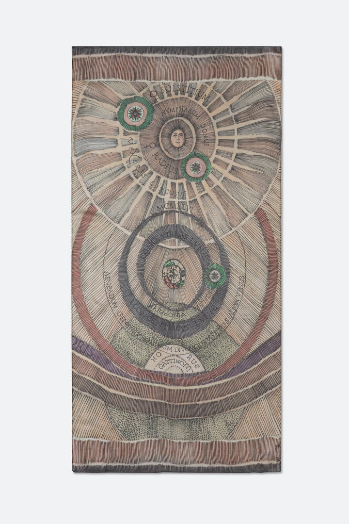 Foulard Planetarium in seta 70x140