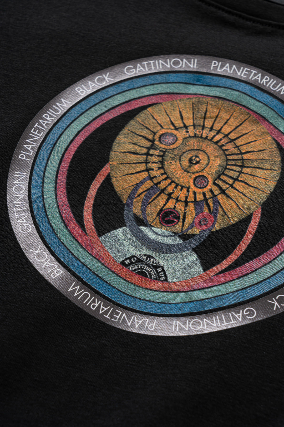 T-shirt con logo Planetarium Black
