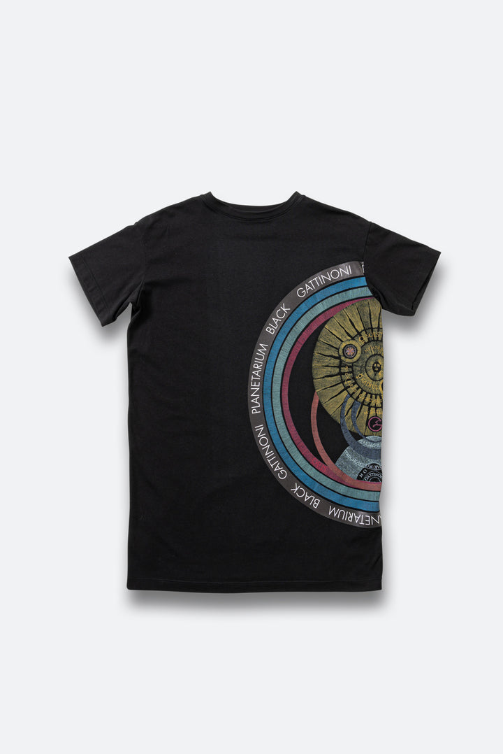 T-shirt logo circle Planetarium Black