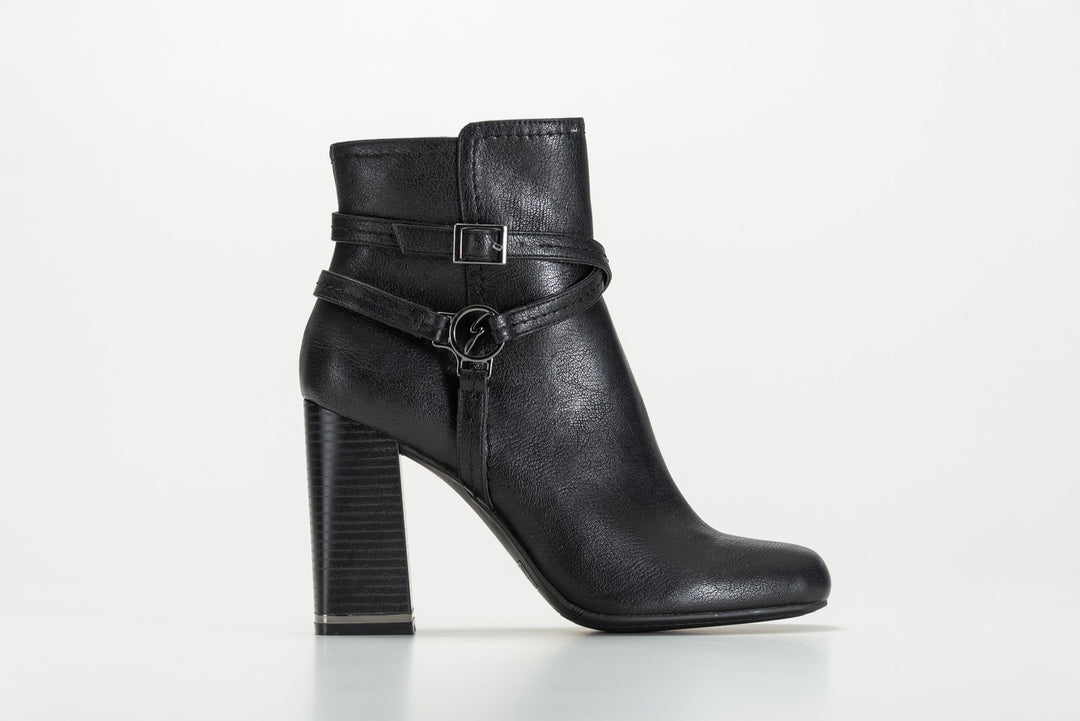 Woman Ankle Boot Calf PU Black