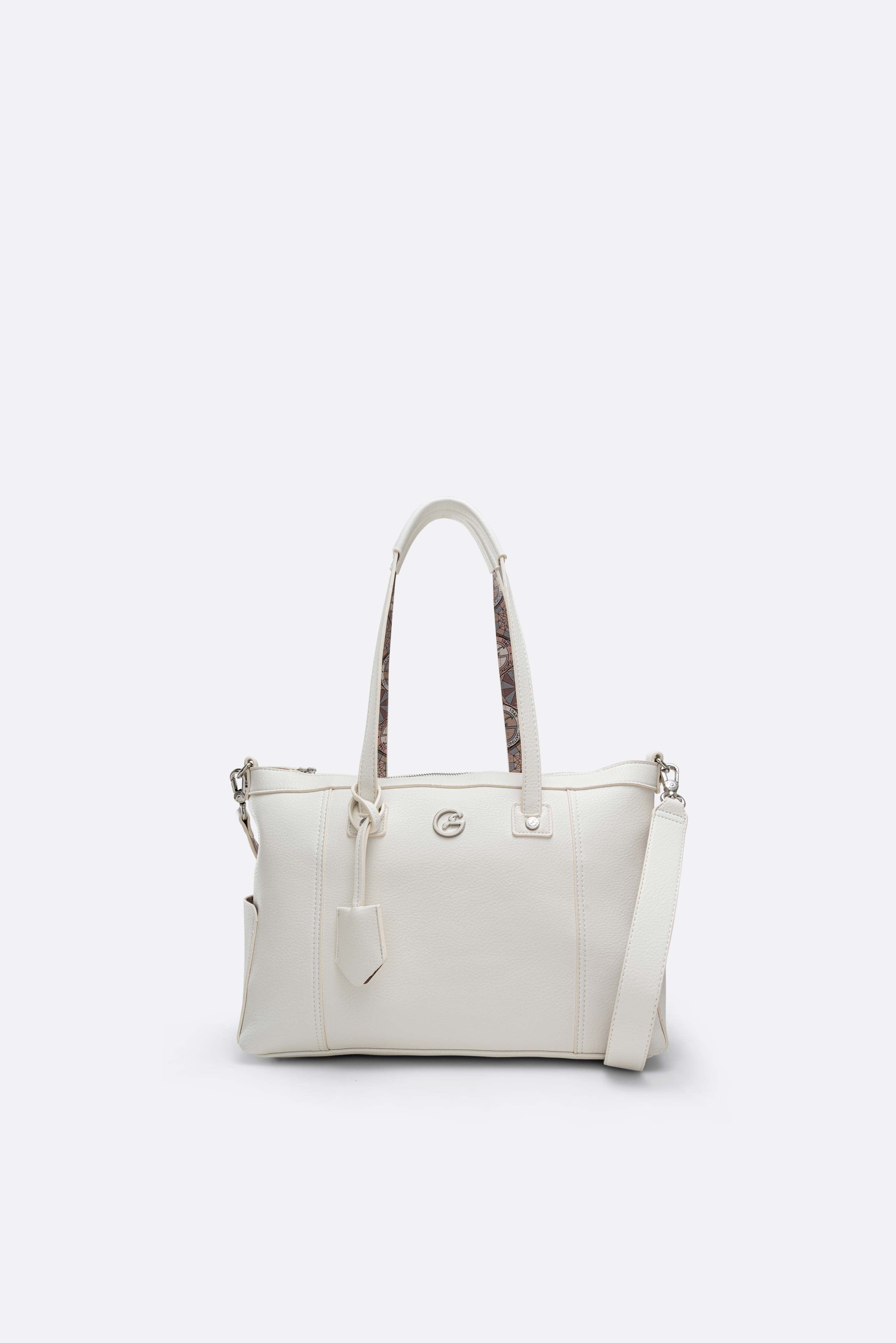 Shopping bag Denise Soft white