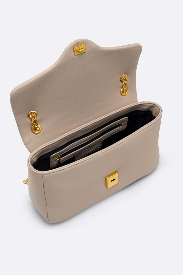 Flap bag Lively medium beige