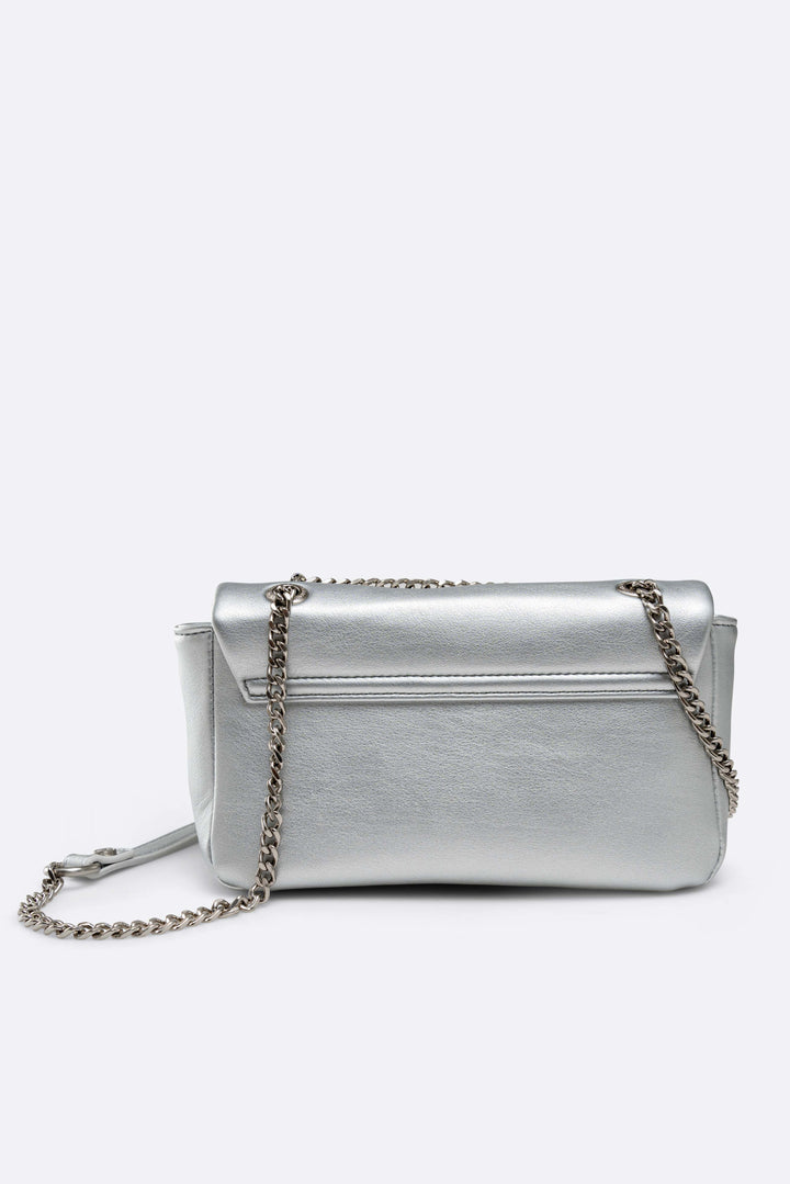 Flap bag Lively small silver